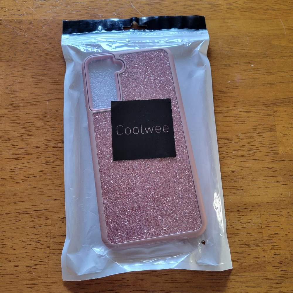 Coolwee pink sparkle  Samsung Galaxy 21s 30 plus phone case
